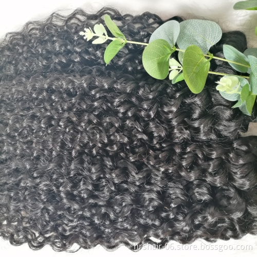 Jerry curly Wholesale price Human Hair Weave Bundle with closure Cuticle Aligned Hair Free Sample 8A Silky Brazilian Hair Bundle